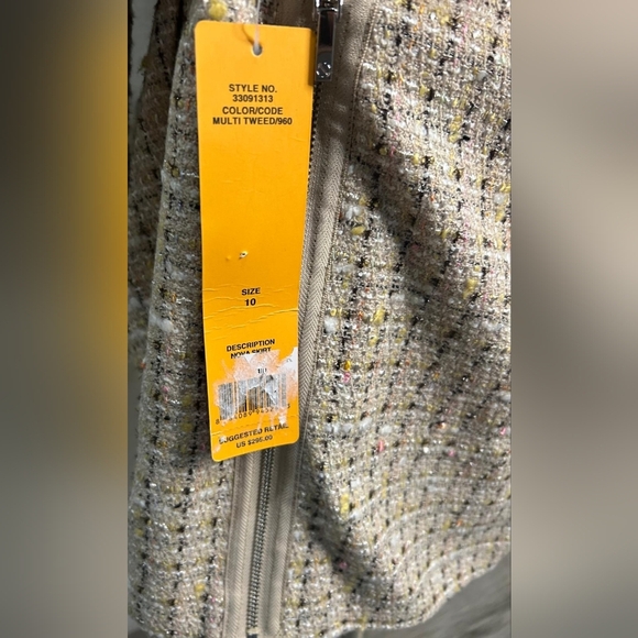 Tory Burch NWT Tweed Nova Skirt Size 10 - Picture 9 of 9